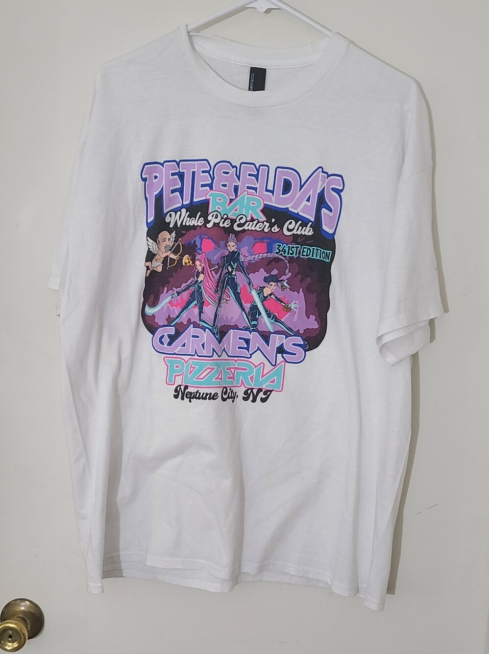 PETE & ELDA'S WHOLE PIE EATERS CLUB T-Shirt #341 XL KPop Demon Hunters